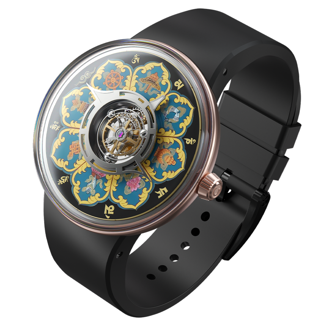 CM023-009 Central Tourbillon Series Mandala·Om Mani Padme Hum