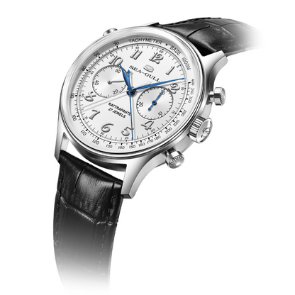 418.13.1077 雙追針計時碼表(白盤)